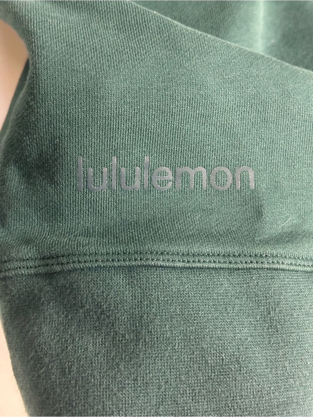 Lululemon Teal/Green Softstream Perfectly Oversized Crew Sweatshirt Sweater Sz 6 - Picture 4 of 6